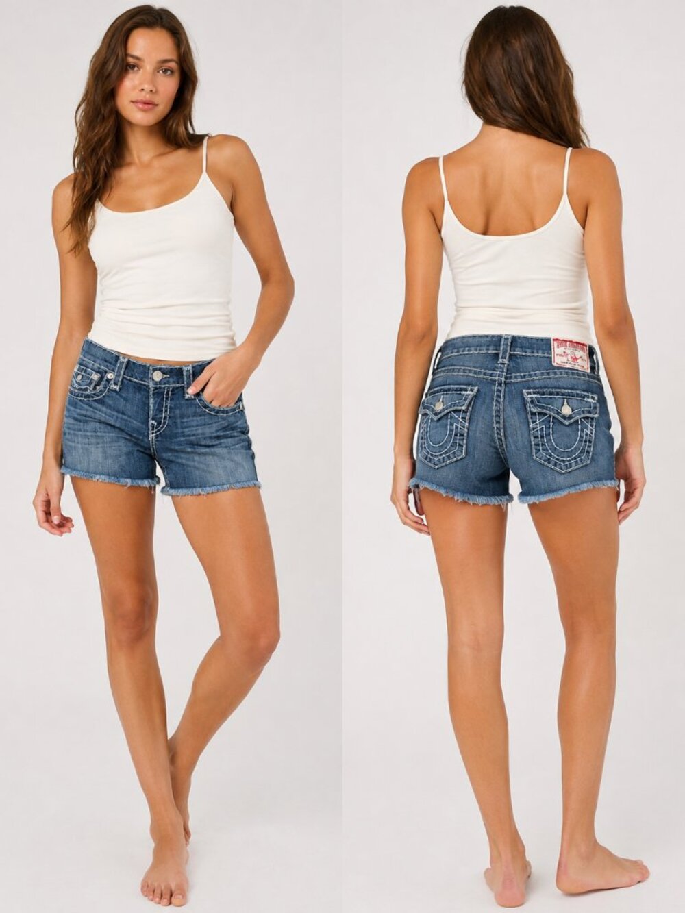 Vintage True Religion Jade Super T Denim Shorts Size 27